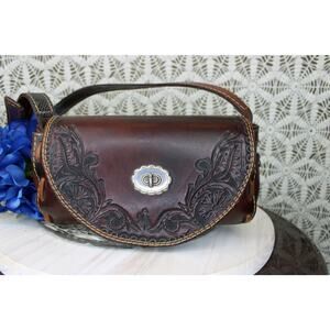 Leah Starling New Castle Wyoming Bucking Horse Hand Tooled Leather Purse #15